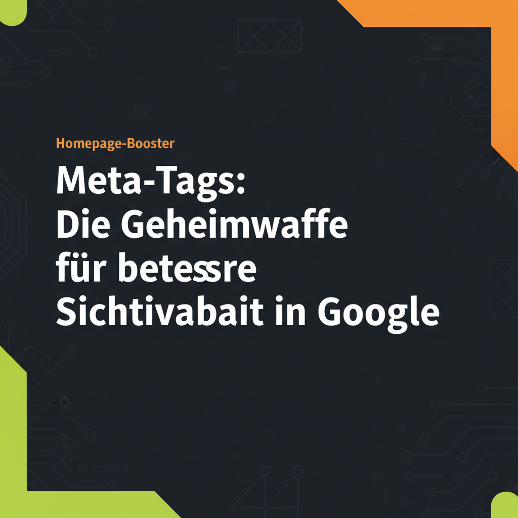 Meta-Tags: Die Geheimwaffe für bessere Sichtbarkeit in Google