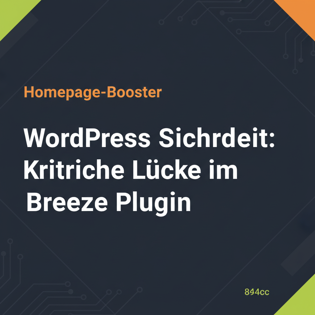 WordPress Sicherheit: Kritische Lücke im Breeze Plugin